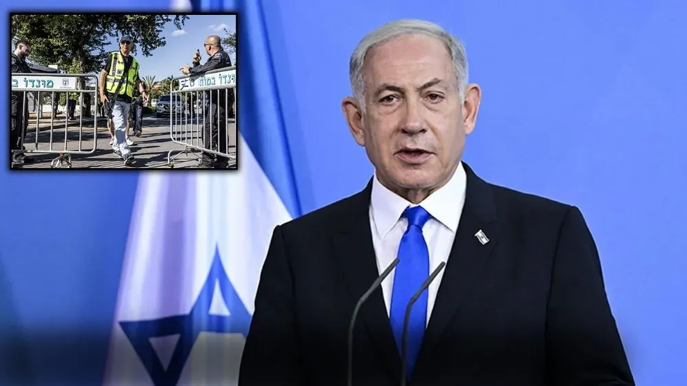 Evine düzenlenen İHA saldırısı sonrası Netanyahu