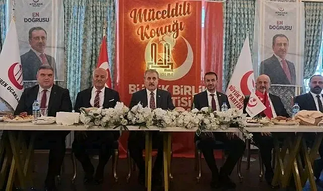 BBP lideri Mustafa Destici Erzurum