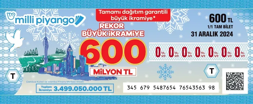 600 milyon TL’lik büyük ikramiyenin tamamı dağıtıldı  