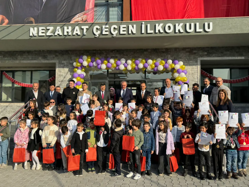 Nezahat Çeçen İlkokulu’nda  ilk karne heyecanı 