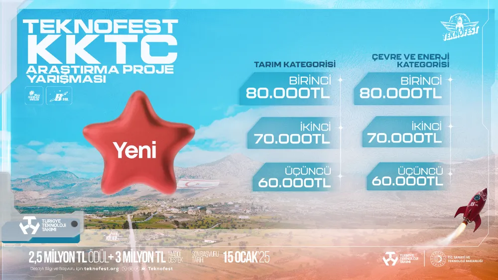 TEKNOFEST KKTC Araştırma Proje Yarışması: Yenilikçi Çözümler Burada Filizleniyor 