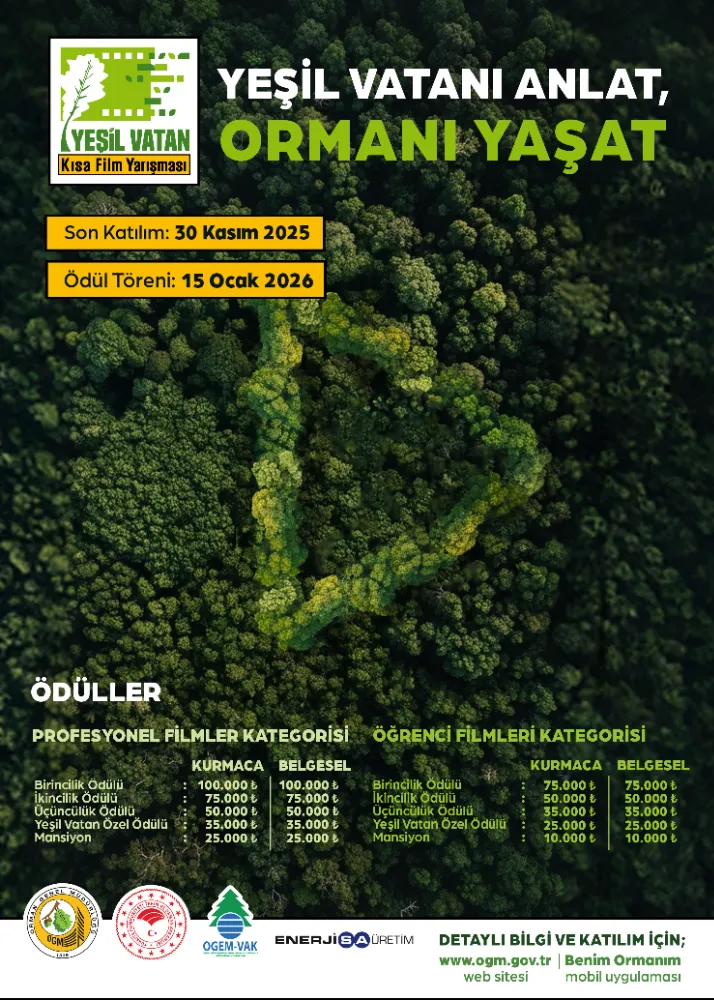 Yeşil Vatan Film Yarışması’nda başvurular 30 Kasım’a kadar uzatıldı