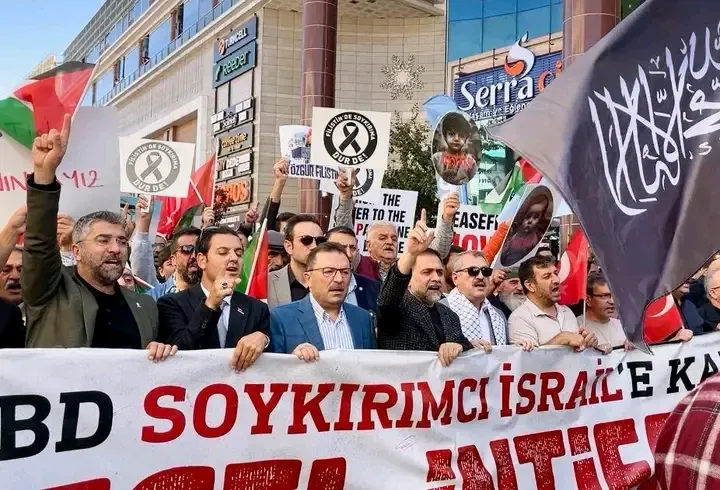 Yakutiye Belediyesi’nden Filistin’e Destek Yürüyüşü