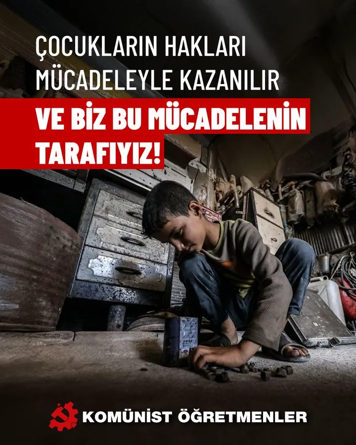 Komünist Öğretmenlerin 20 Kasım Dünya Çocuk Hakları Günü