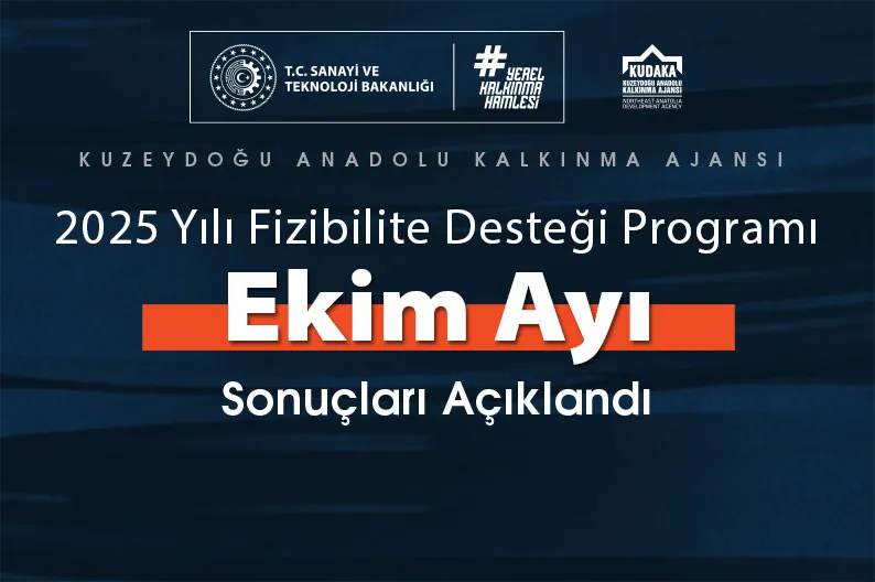 KUDAKA FİZİBİLİTE DESTEĞİ PROGRAMI EKİM AYI SONUÇLARI AÇIKLANDI