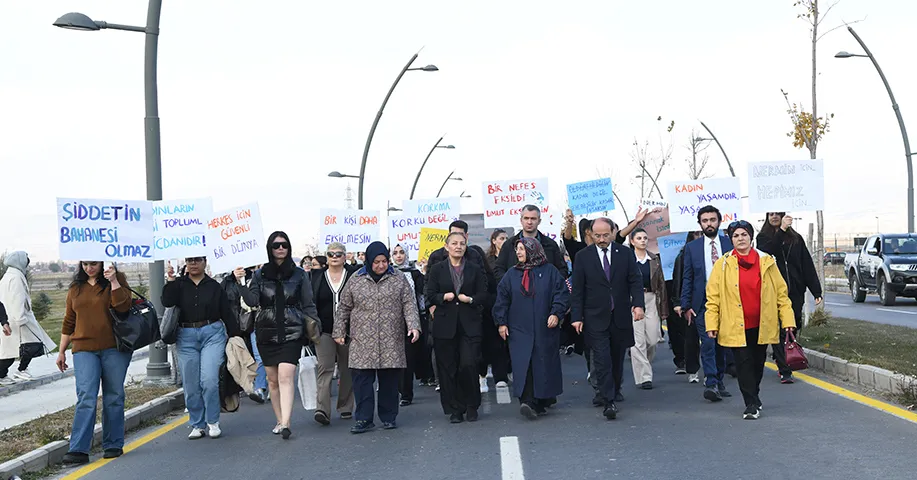 ETÜ Kadına Yönelik Şiddet İçin Yürüdü