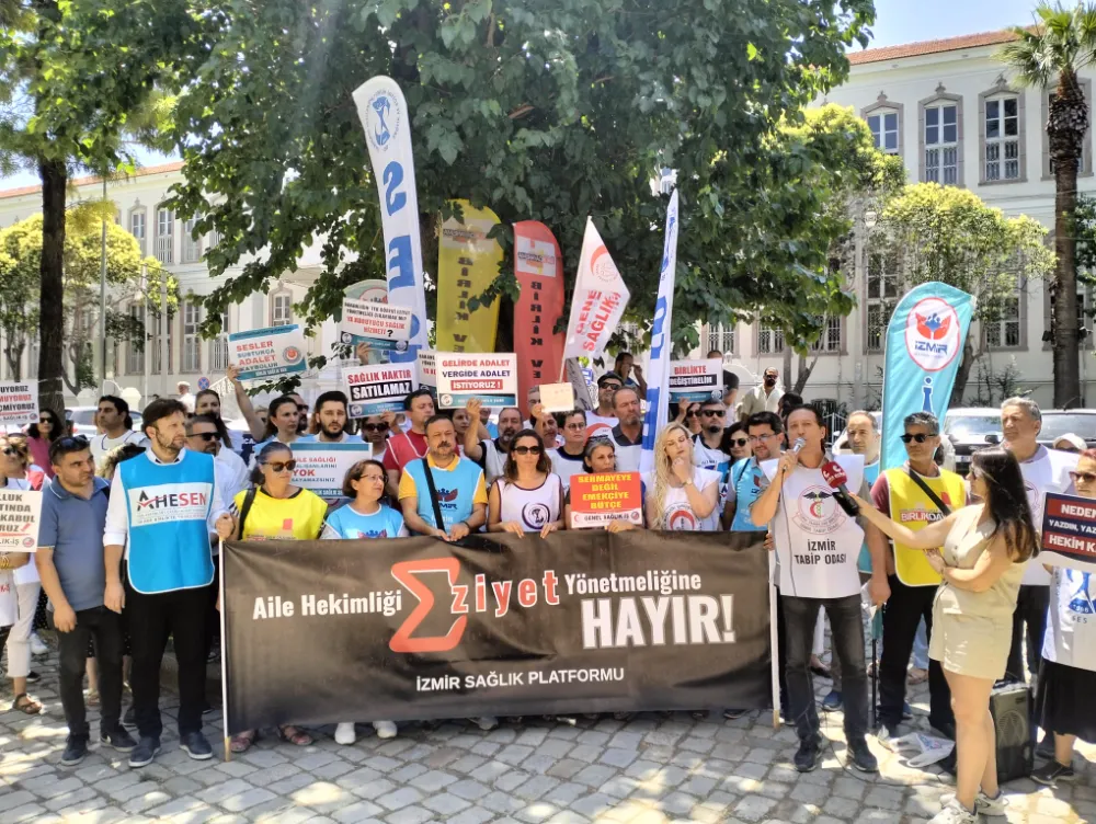 AİLE HEKİMLİĞİ ÇALIŞANLARINDAN İZMİR’DE TEPKİ: ZULÜM YÖNETMELİĞİNE SON VERİN! 