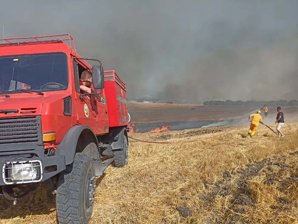 HASAT MEVSİMİNDE ORMAN YANGINI ALARMI 