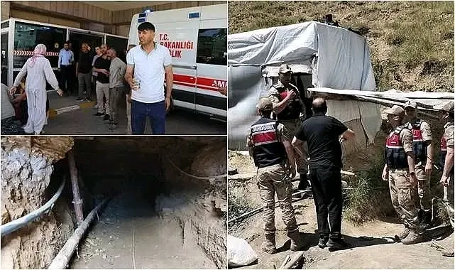 Göçük altında kalan üç işçi kurtarılamadı!