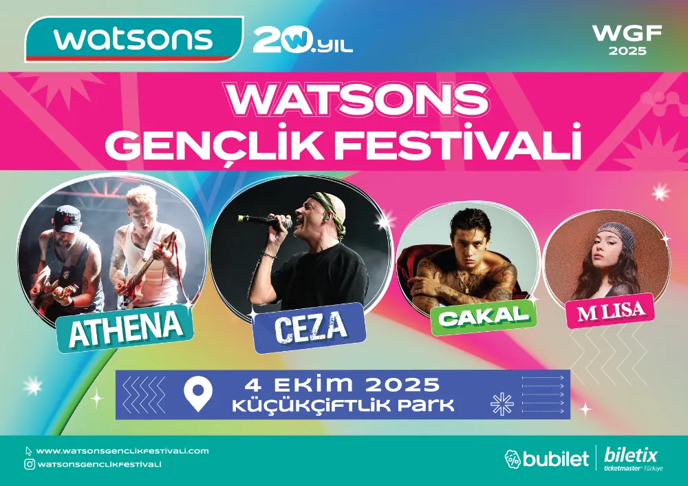 4. Watsons Gençlik Festivali 4 Ekim’de KüçükÇiftlik Park’ta! 