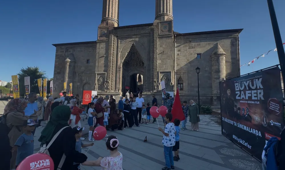 Büyük Zafer Animasyon Filmi Tanıtımı İçin Erzurum’daydı 