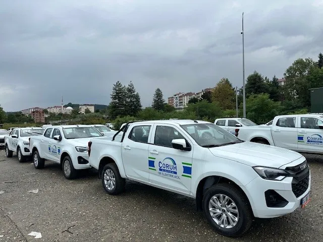 Çoruh EDAŞ Filosunu 184 Araçla Yeniledi 